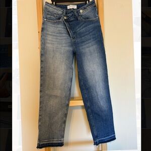 Risen Crossover Two Toned Jeans